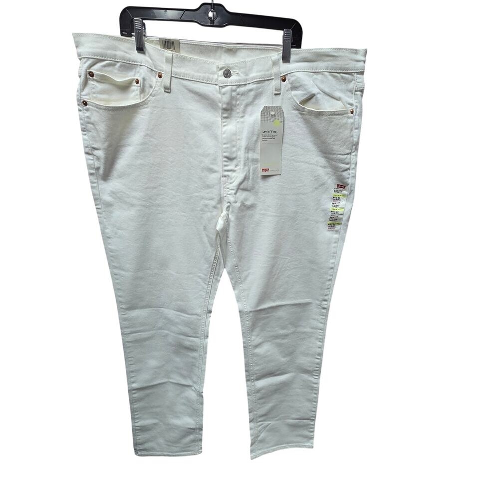 Levi Strauss 541 Athletic Taper Flex Jeans Mens 44x36 Big Tall White NWT